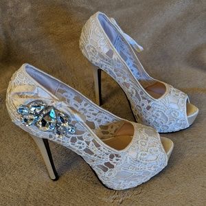 Peep Toe High Heels.